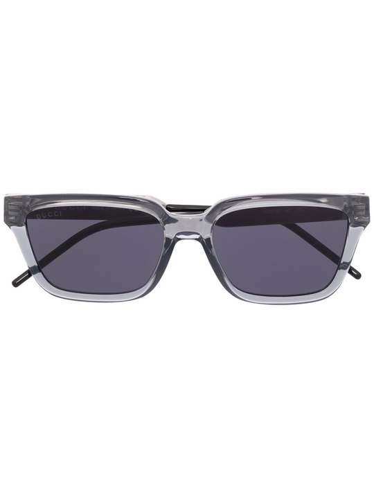 rectangle-frame tinted-len sunglasses展示图