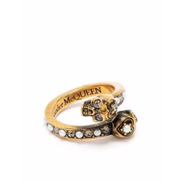 embellished skull ring