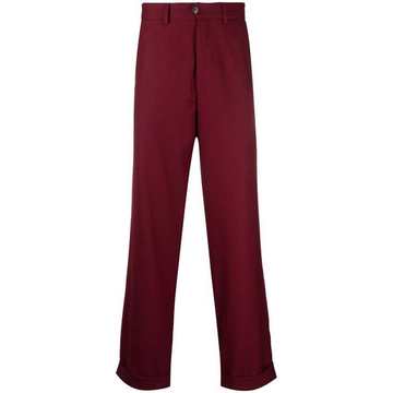 tailored straight-leg trousers