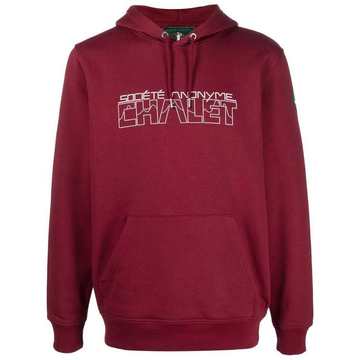 logo drawstring hoodie