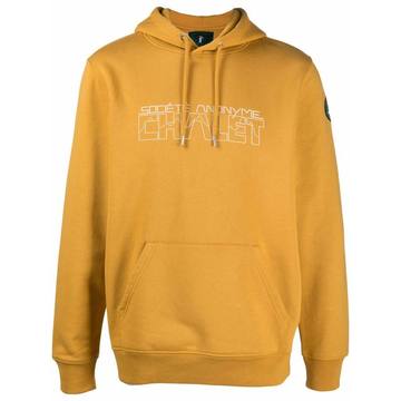 logo drawstring hoodie