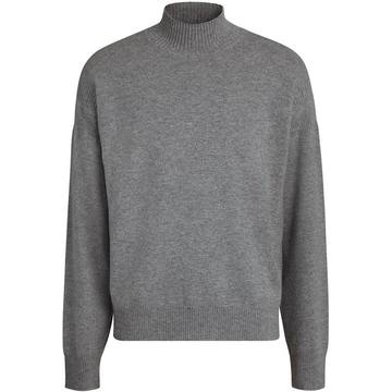 wool-blend funnel-neck jumper