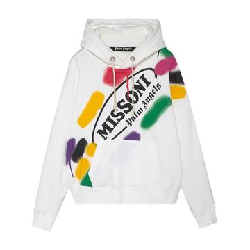 x Missoni Sport large print hooded sweatshirt