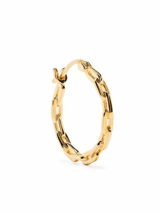 gold-plated sterling silver Gemma 15 hoop earring展示图