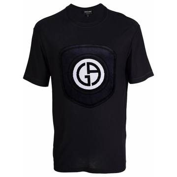 textured-logo short-sleeve T-shirt