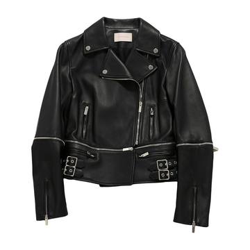 leather biker jacket