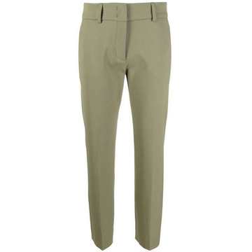 slim-fit tailored trousers