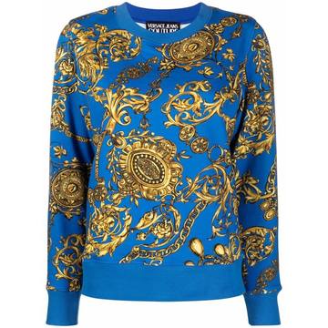 Barocco-print cotton sweatshirt