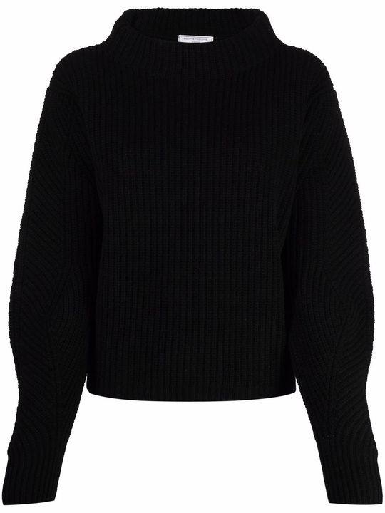 rib-knit crew neck jumper展示图