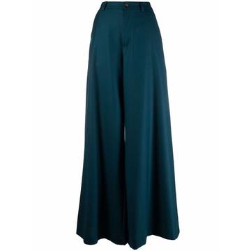 wide-leg flared trousers