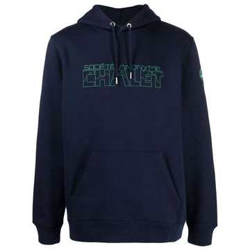 logo drawstring hoodie