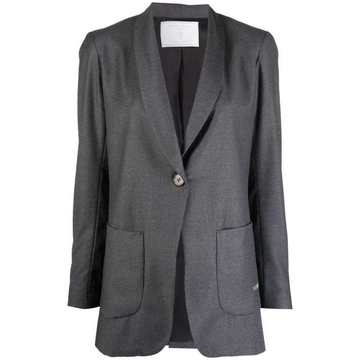 single-breasted fitted blazer