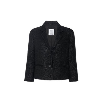 Lurex-Boucle Cropped Blazer