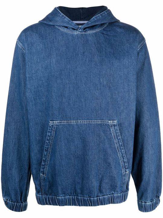 denim long-sleeve hoodie展示图