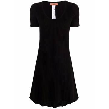 raw-cut T-shirt dress