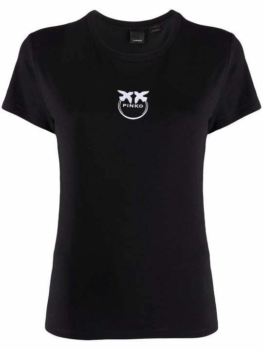 logo-embroidered cotton T-shirt展示图