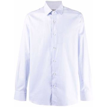 fine-check cotton shirt