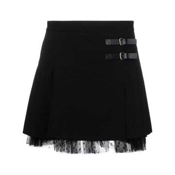 point d'esprit trim skirt