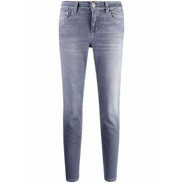 mid-rise cropped jeans