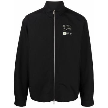 logo-patch zipped jacket