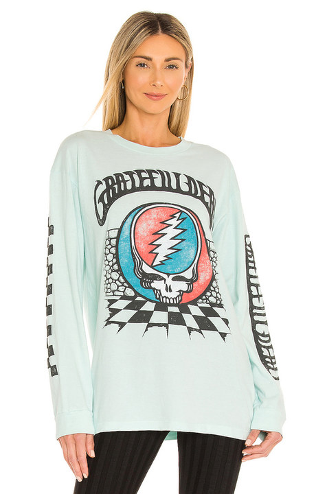 Grateful Dead Checkered Oversized Long Sleeve展示图