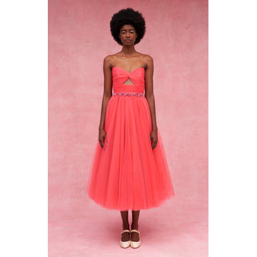 Iris Tulle Midi Dress