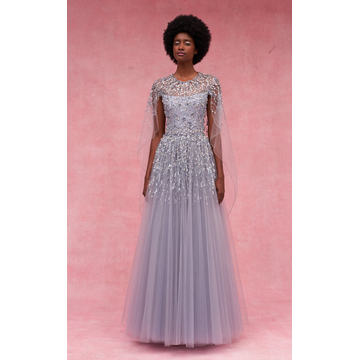 Pandora Embellished Tulle Gown