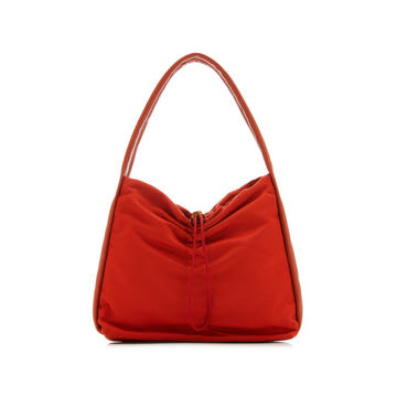 Felix Ruched Nylon Shoulder Bag