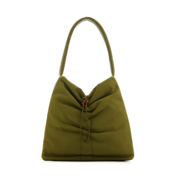 Felix Ruched Nylon Shoulder Bag