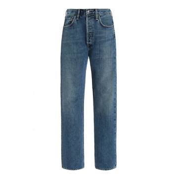 90���s Pinch Waist High Rise Straight-Leg Jeans