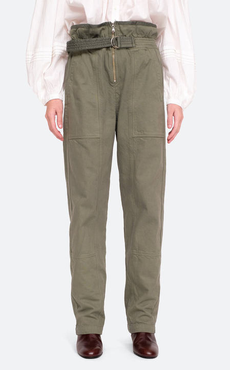 Stan Sandwash Belted Twill Straight-Leg Pants展示图