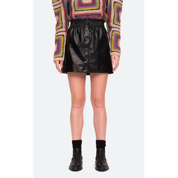 Laurence Vegan Leather Mini Skirt