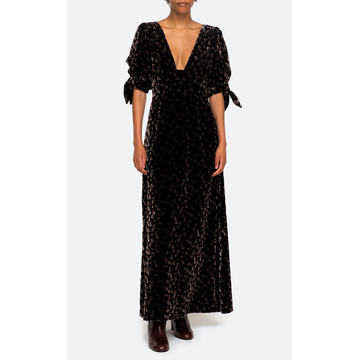 Valerie Devore Velvet Maxi Dress