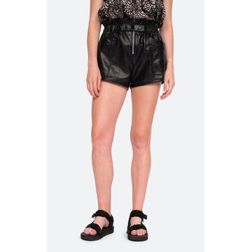 Laurence Vegan Leather Mini Shorts