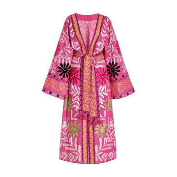 Dalie Embroidered Woven Robe