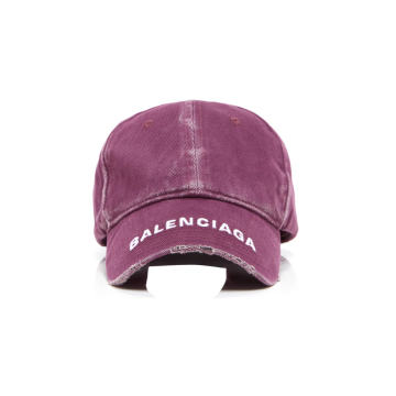 Logo-Embroidered Distressed Cotton Baseball Cap