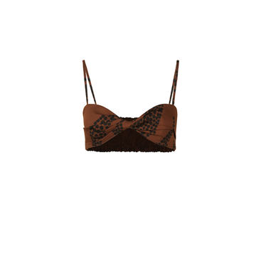 Africaan Cotton-Blend Bra Top