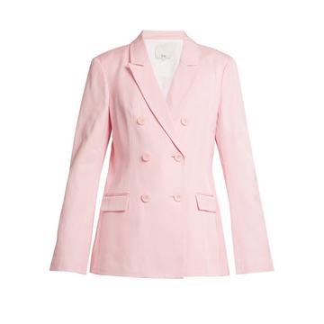 Steward double-breasted faille blazer