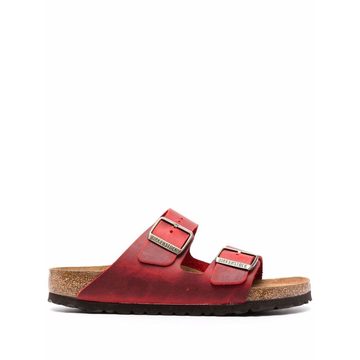 Arizona leather double-buckle sandals