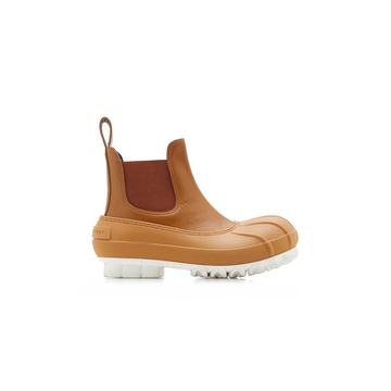 Chain Sole Vegan Leather, Rubber Boots