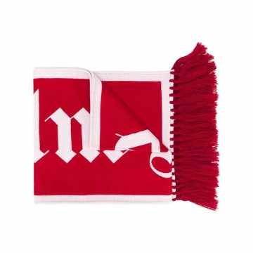 logo针织围巾