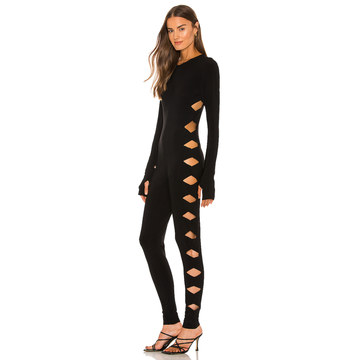 Long Sleeve Crew Neck Alligator Catsuit