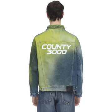 "COUNTY 3000"喷色牛仔夹克