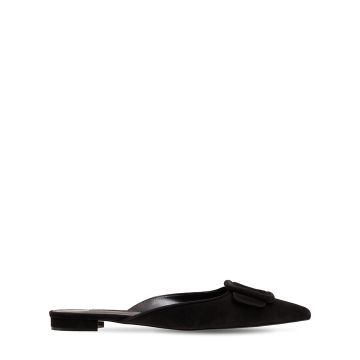 10毫米“MAYSALE”麂皮穆勒鞋