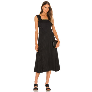 Square Paneled Midi Dress