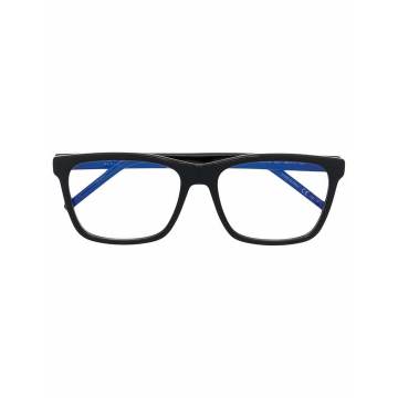 logo长方形镜框眼镜