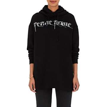 "Femme Fatale" Cotton-Blend Hoodie