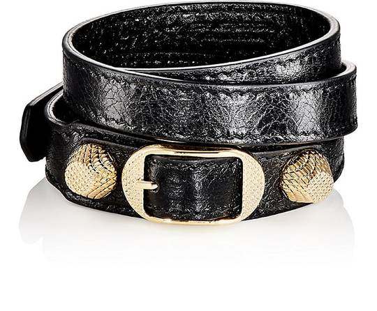 Arena Leather Giant Double Tour Wrap Bracelet展示图