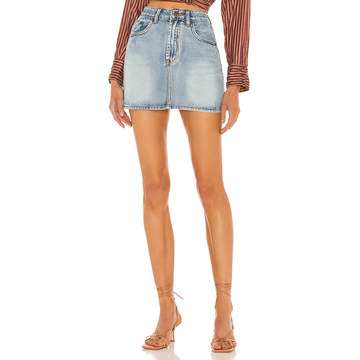 2020 Mini High Waist Denim Skirt