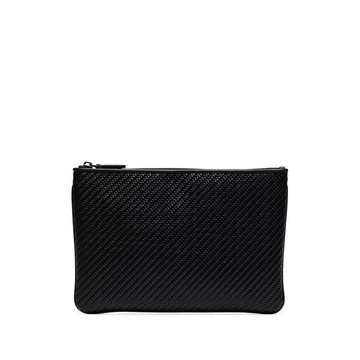 EZEGNA POUCH WOVEN DTL BLACK